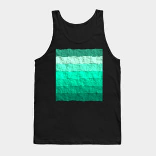 GREEN GRADIENT  TEXTURED MODERN TRENDY PATTERN Tank Top